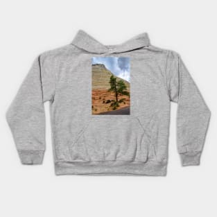 Checkerboard Mesa, Zion National Park, Utah Kids Hoodie